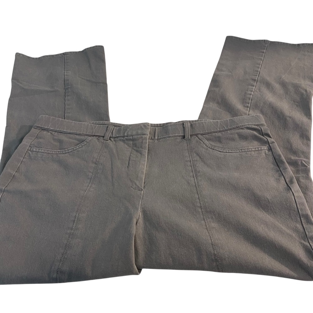 Isaac Mizrahi Gray Pants with Front seams